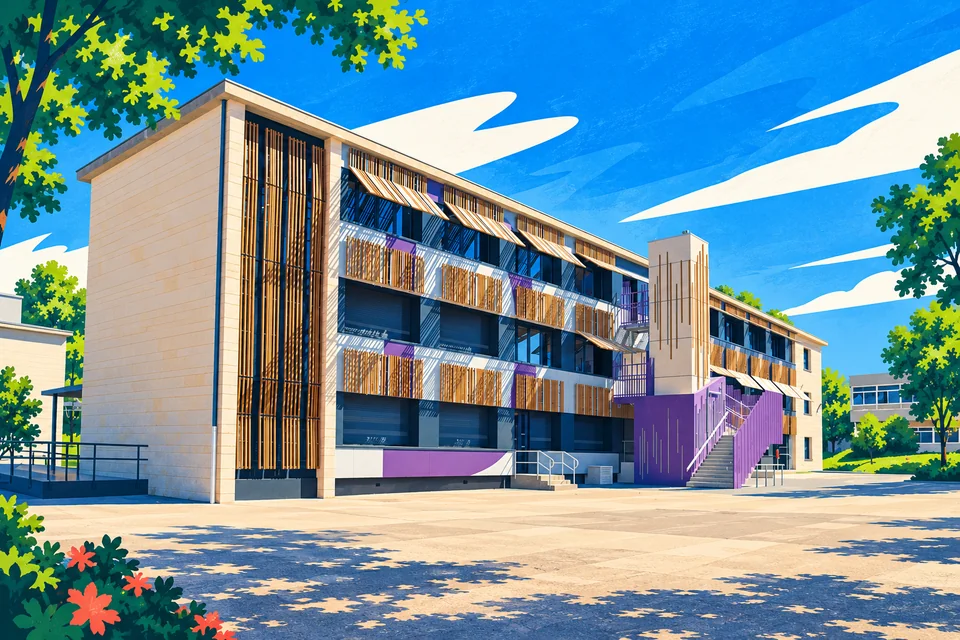 Illustration de Lycée polyvalent Victor Louis